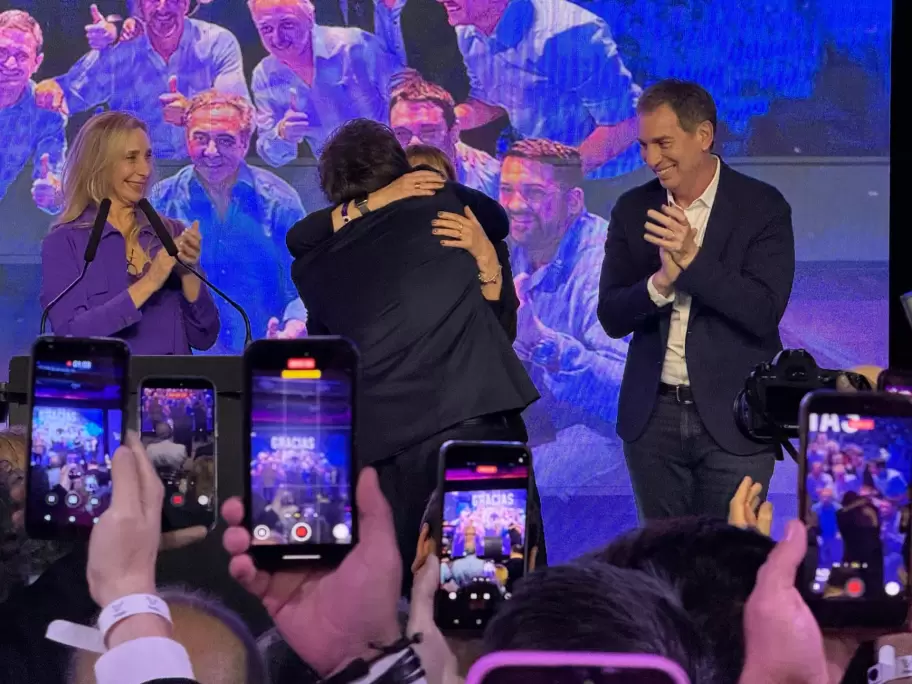 El festejo de La Libertad Avanza