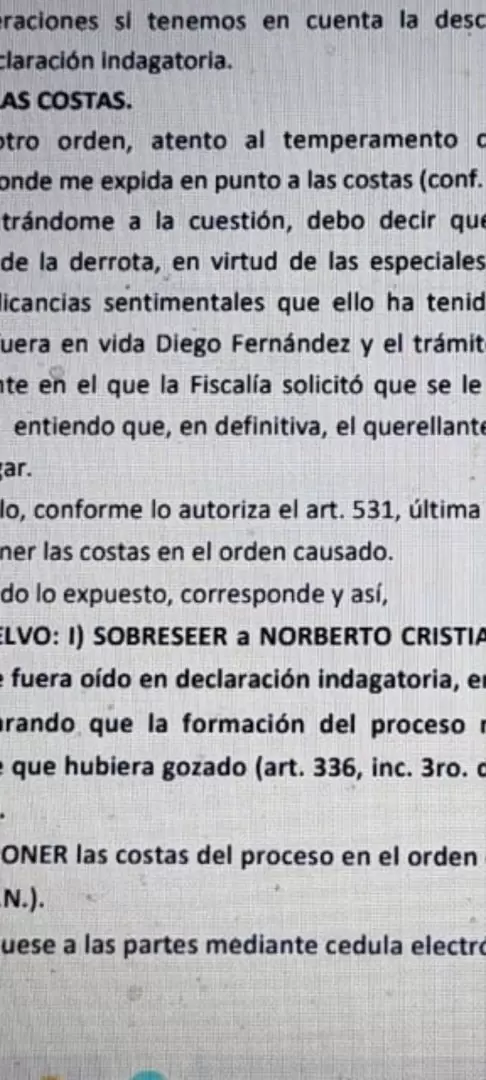 Cristian Graf fue sobresedo