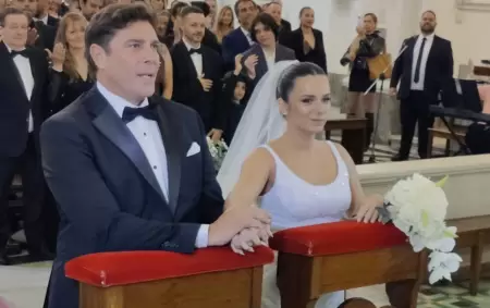 Matas Al y Martina Vignolo en su casamiento