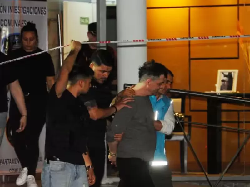 El momento del traslado de Leandro Garc�a G�mez