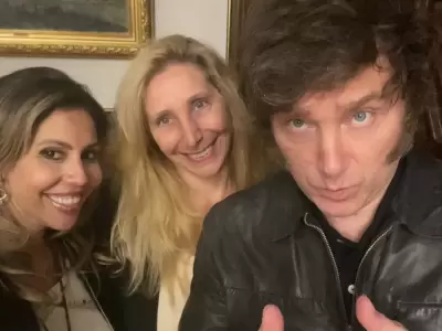 Romina Diez, Karina y Javier Milei