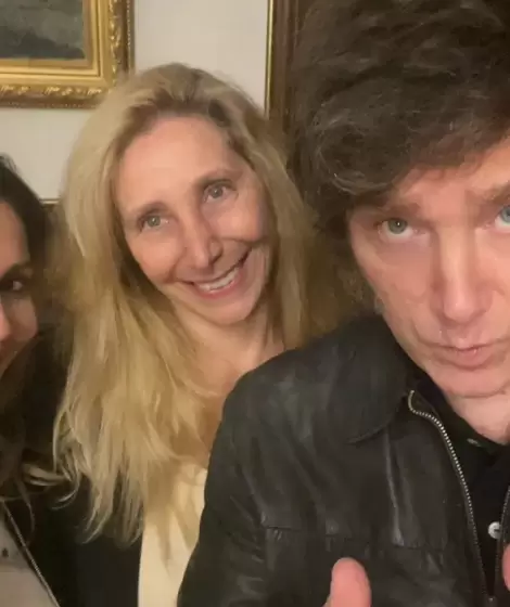 Romina Diez, Karina y Javier Milei