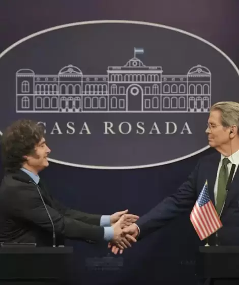 Scott Bessent y Javier Milei