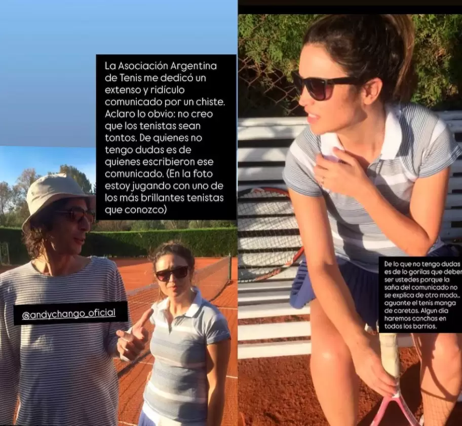 La tenista Julia Mengolini