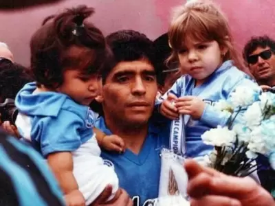 Diego, Dalma y Gianina Maradona