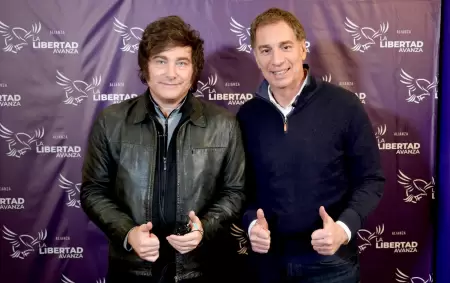 Diego Santilli y Javier Milei