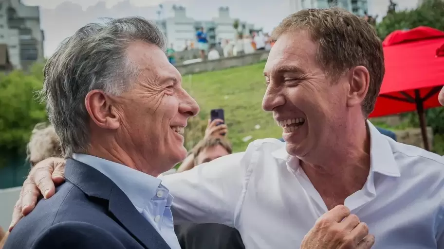 Diego Santilli y Mauricio Macri