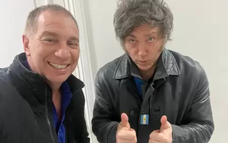 Diego Santilli y Javier Milei