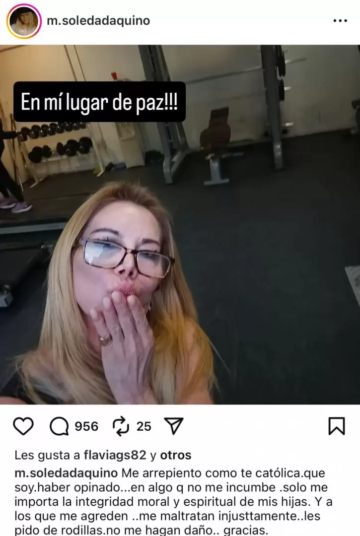 El mensaje de Soledad Aquino luego de hundir públicamente a Juanita Tinelli