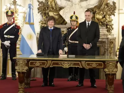 Javier Milei y Manuel Adorni