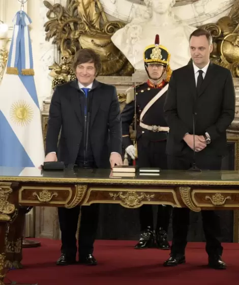 Javier Milei y Manuel Adorni