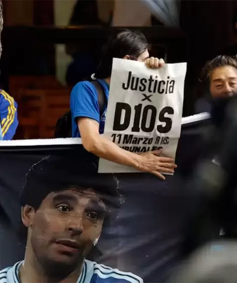 Piden justicia para esclarecer la muerte de Diego Maradona
