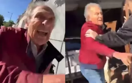 Un jubilado golpe brutalmente a una chica que estacion frente a su casa