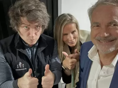 Javier Milei, Martn Varsavsky y la hija del empresario