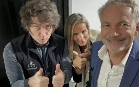 Javier Milei, Martn Varsavsky y la hija del empresario