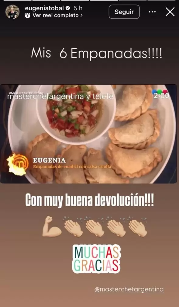 As desminti Eugenia Tobal su renuncia a Masterchef