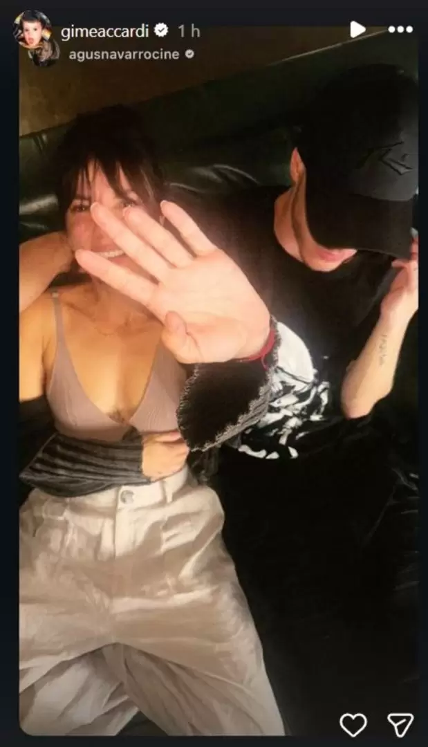 Gimena Accardi revolucionó Instagram junto a un misterioso hombre