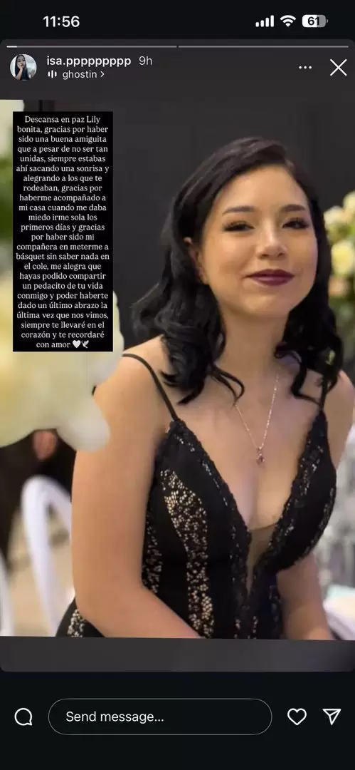 Una d las amigas de Matilda también se despidió de ella