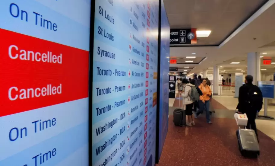 Vuelos cancelados por el cierre de gobierno de Estados Unidos