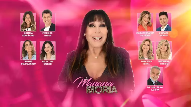Moria Casan y su equipo para ponerse al frente de La Mañana de Moria por El Trece.