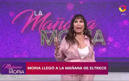 Moria Casn debut como conductora en la pantalla de El Trece.