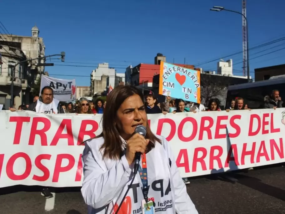 Norma Lezana es una de las referentas m�s importantes en la lucha por la dignidad de los salarios en el Hospital Garrahan
