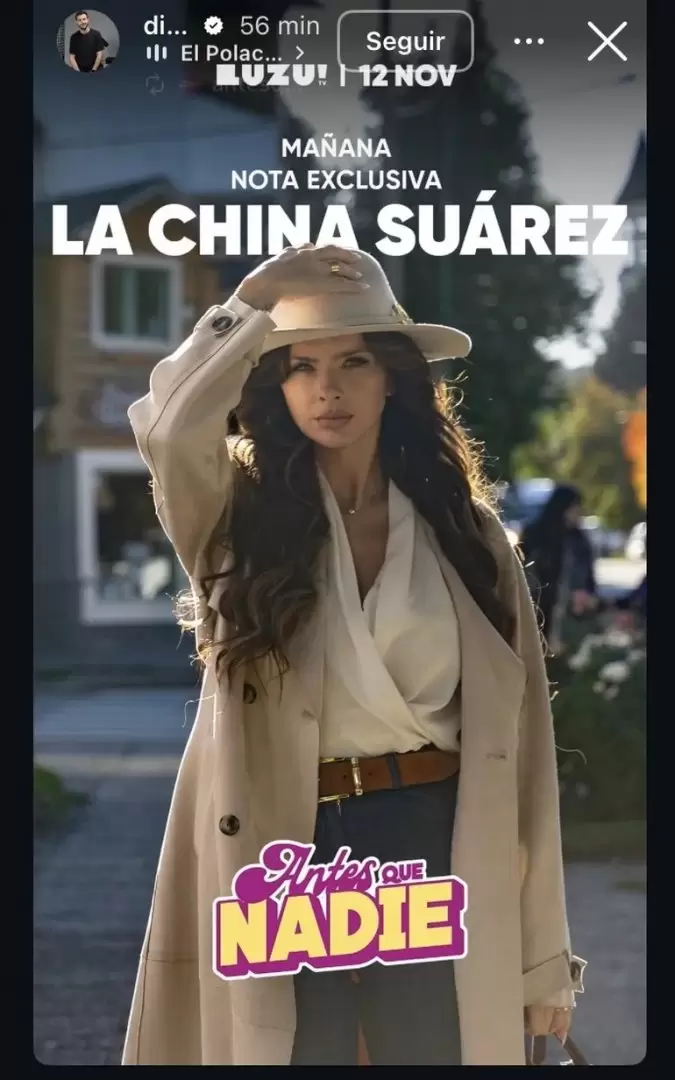 La China Surez estar el prximo mircoles en Antes que Nadie