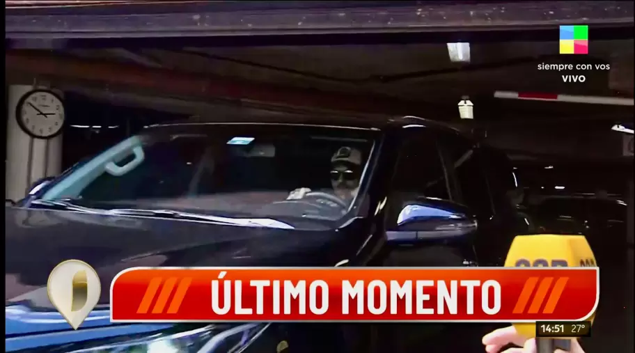 Así salió Mauro Icardi del colegio de Francesca e Isabella, donde se protagonizó el reencuentro entre padre e hijas