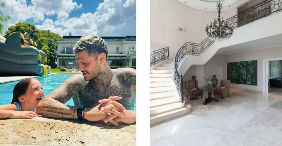 Mauro Icardi pasará unos días con sus hijas en la "casa de los sueños2
