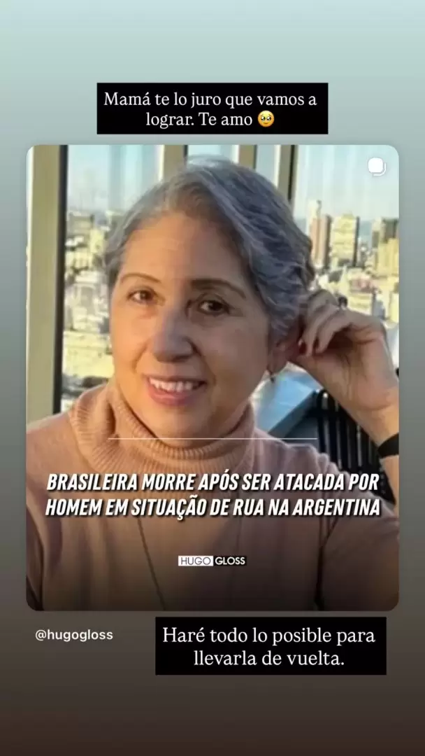 El posteo de Carolina, hija de la víctima