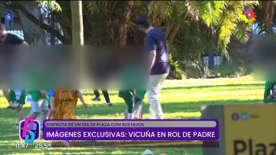 Vicuña fue interceptado con sus hijos en una plaza