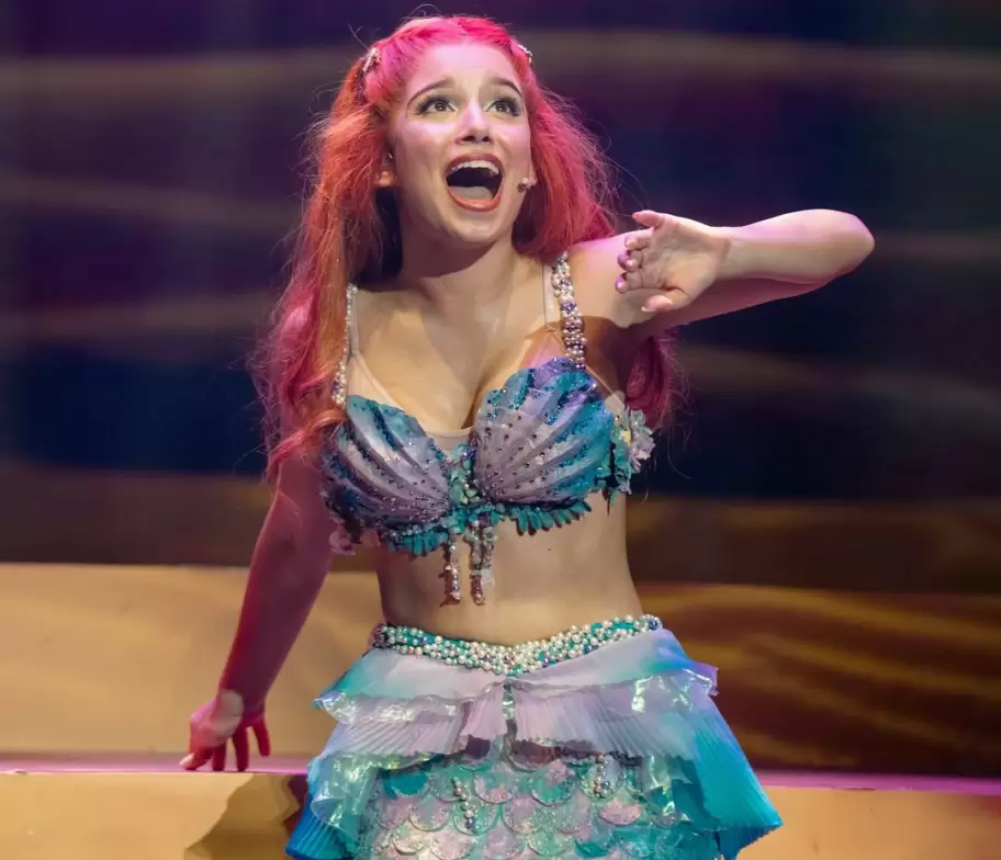 Albana Fuentes interpretó a La Sirenita y actualmente se prepara para dos obras más