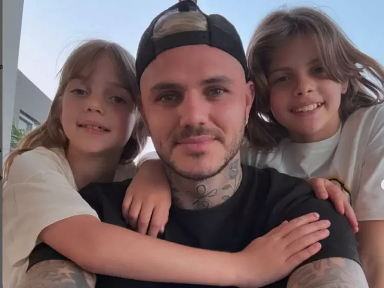 Mauro Icardi se reencontró con sus hijas y todo fue alegría mezclada con llanto
