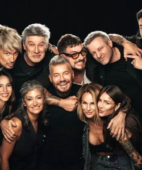 Marcelo Tinelli y el equipo de "Estamos de Paso"
