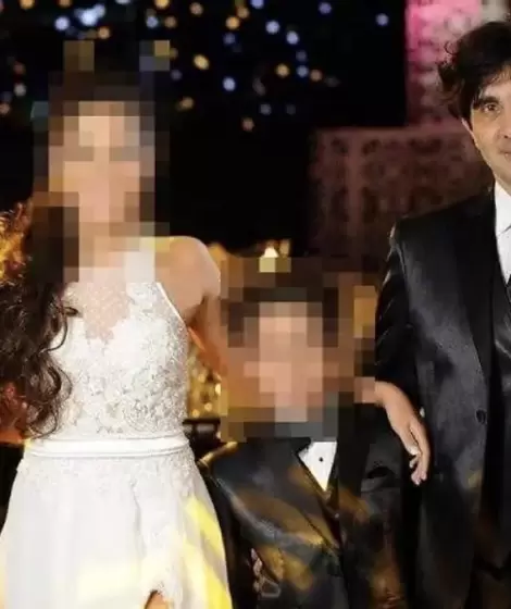 Karen Reichardt junto al empresario Gustavo Marcos Balabanian, su ex pareja y padre de sus hijos.