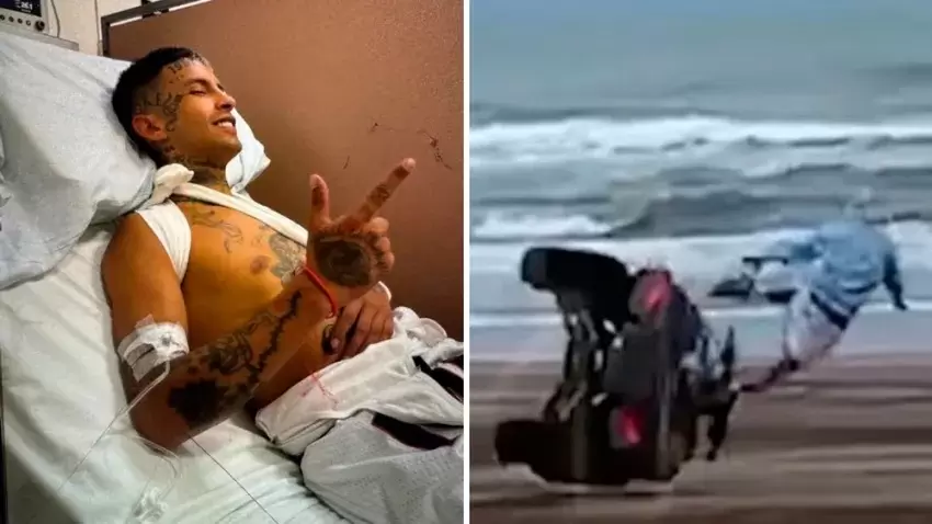 L-Gante habría tenido un accidente en cuadriciclo que lo dejó sin licencia de conducir