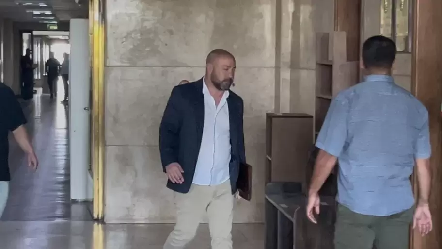 Diego Spagnuolo momentos antes de comparecer ante la justicia