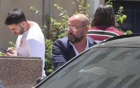 Diego Spagnuolo momentos antes de comparecer ante la justicia