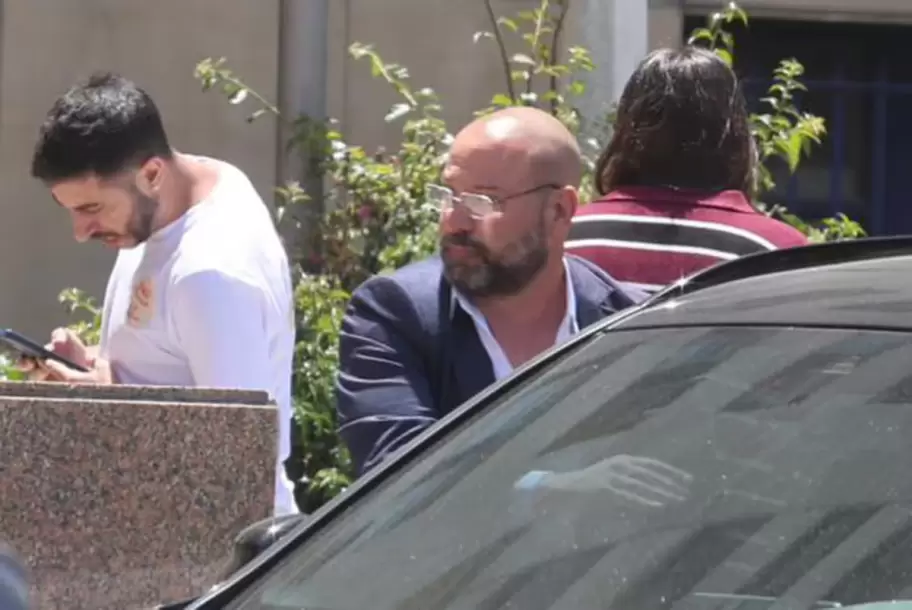 Diego Spagnuolo momentos antes de comparecer ante la justicia