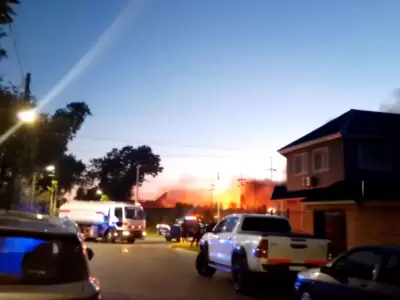 Fuego en Lomas de Zamora