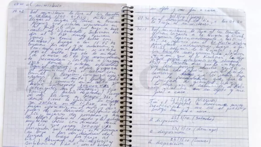 Los ya famossimos Cuadernos de la causa que implica a CFK por corrupcin