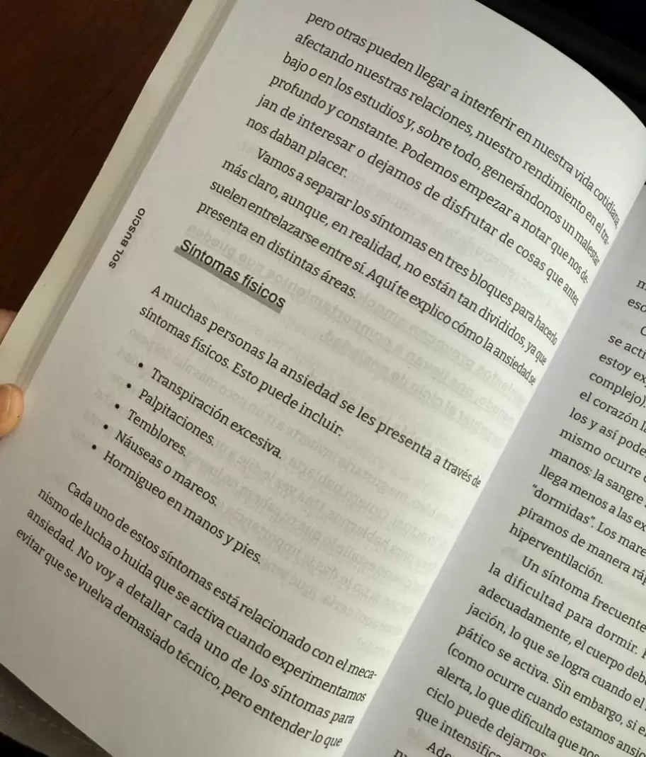 Sol Buscio invita a detectar los síntomas de la ansiedad