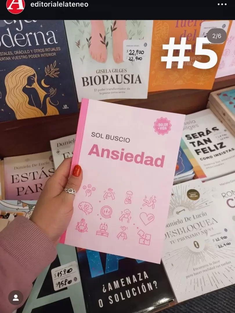 Sol Buscio escribió "Ansiedad" para "acercar algo que nos pasa a muchos"