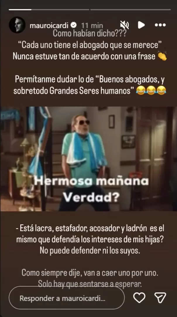 A través de Instagram, Icardi festejó la detención de Nicolás Payarola