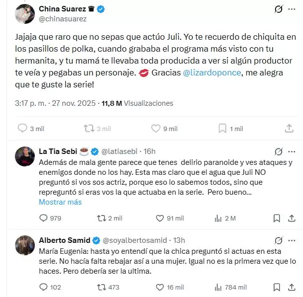 Todos contra La China Suárez