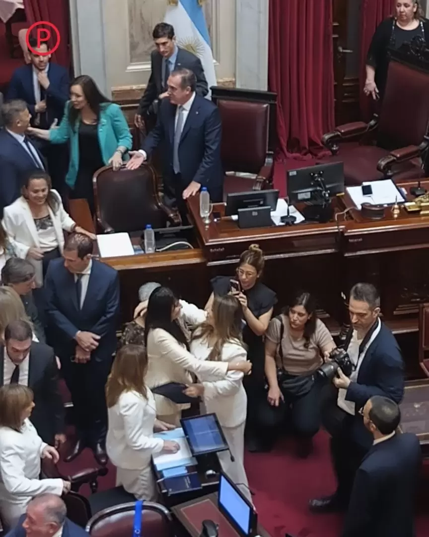 Lorena Villaverde fue al Senado aunque no pudo jurar y cosechó algunos tibios abrazos