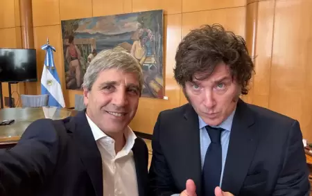 Luis Caputo y Javier Milei