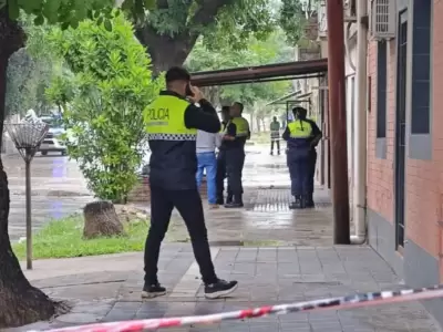 La Polica de Tucumn en la escena del crimen del menor de 10 aos ahorcado por un adolescente de 16.