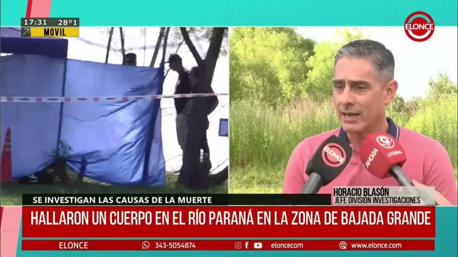 El comisario Horacio Blason, Director de Investigaciones e Inteligencia Criminal