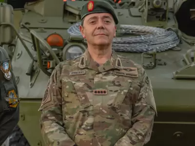 El teniente general Carlos Alberto Presti, ministro de Defensa de la Nacin.